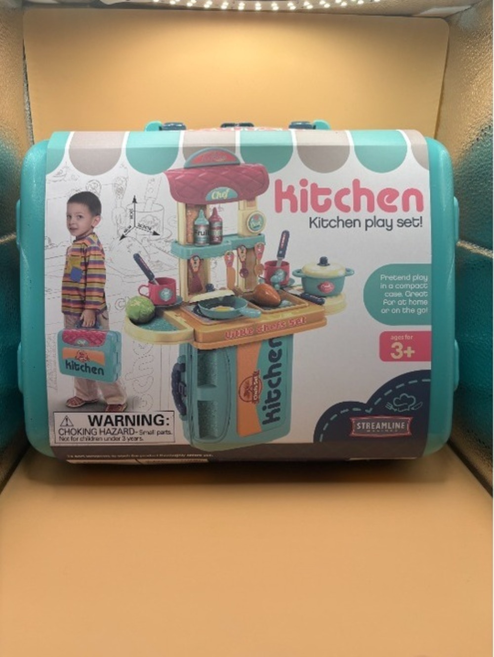 36PC Chef Kitchen Playset Pretend Play in a Compact Case New